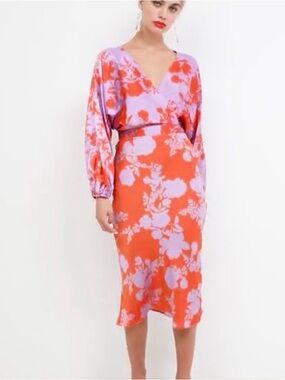 River Island Coral and Lavender Floral 2 piece set